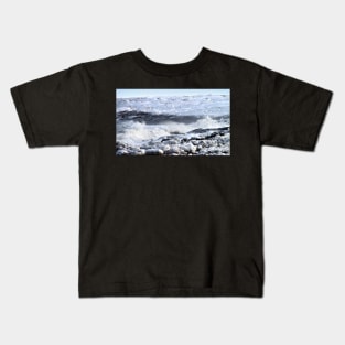 Breakers on the Shore Kids T-Shirt